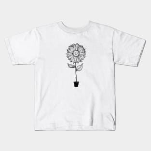 Overgrown Sunflower Kids T-Shirt